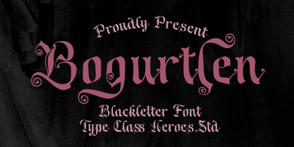 Bogurtlen Font Poster 1