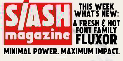 Fluxor Font Poster 2