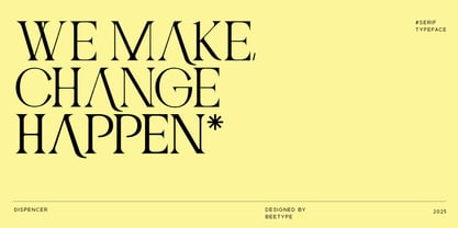 Dispencer Font Poster 2