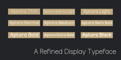 Aptora Font Poster 2