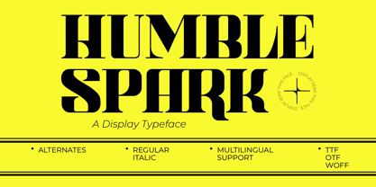 Humble Spark Font Poster 1