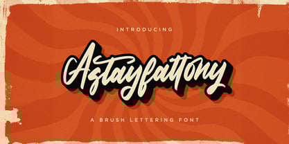 Astayfattony Font Poster 1