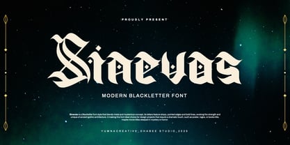 Sinevas Font Poster 1