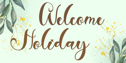 Adelia Spring Font Poster 2