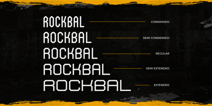 Rockbal Font Poster 6