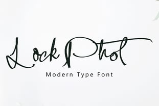 Lock Photrey Font Poster 1
