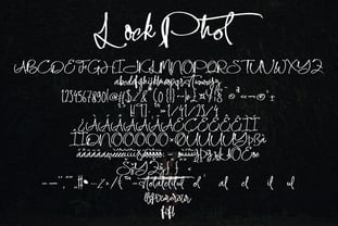 Lock Photrey Font Poster 2