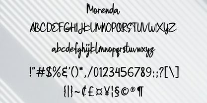 Morenda Font Poster 5