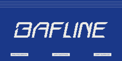 Bafline Pixel Font Poster 1