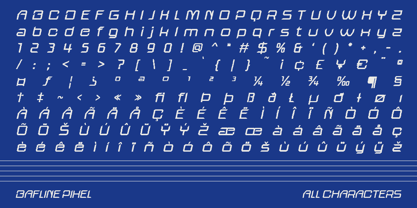 Bafline Pixel Font Poster 6
