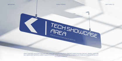 Bafline Pixel Font Poster 5