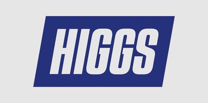 Higgs Font Poster 1
