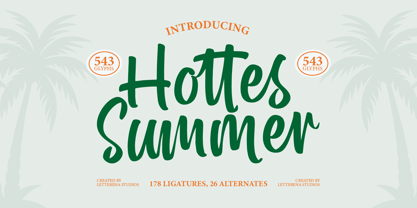 Hottes Summer Font Poster 1