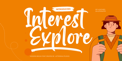 Interest Explore Font Poster 1