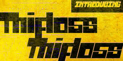 Thifloss Font Poster 1