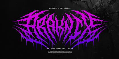 Araknix Font Poster 1