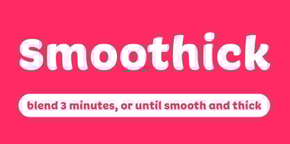 Smoothick Font Poster 1