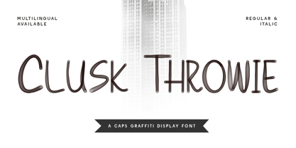 CF Clusk Throwie Font Poster 1