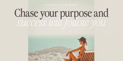 The Picnic Club Font Poster 12