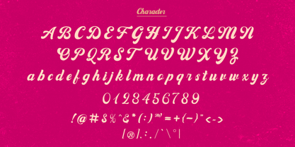 Magenta Vintage Font Poster 9