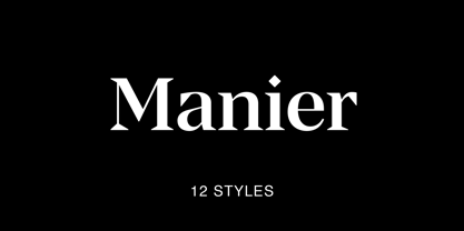 Manier Font Poster 1