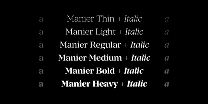 Manier Font Poster 3