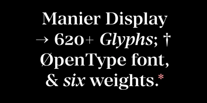 Manier Font Poster 9