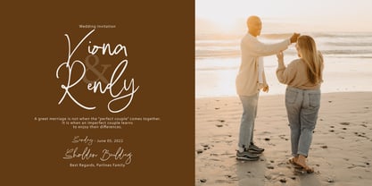 Mahistri Signature Font Poster 5