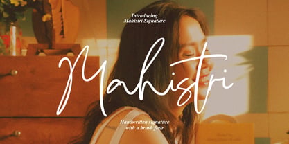 Mahistri Signature Font Poster 1