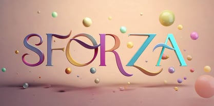 Sforza Font Poster 2