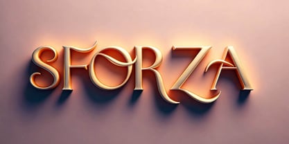 Sforza Font Poster 1