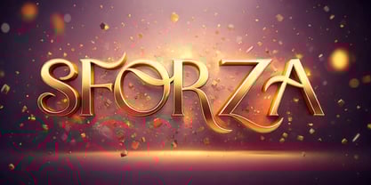 Sforza Font Poster 3