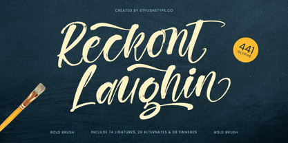 Rekont Laughin Font Poster 1