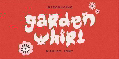 Garden Whirl Font Poster 1