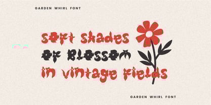 Garden Whirl Font Poster 4