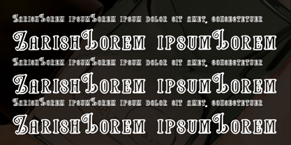 Zarish Font Poster 3