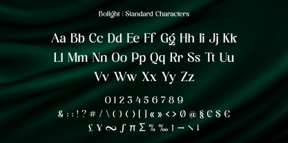 Bolight Font Poster 12