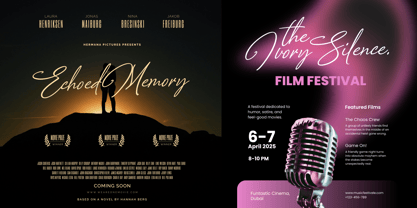 Arlanda Script Font Poster 6