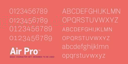 Air Pro Font Poster 2