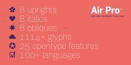 Air Pro Font Poster 5
