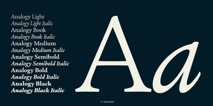 Analogy Font Poster 3