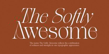 The Softly Serif Font Poster 8
