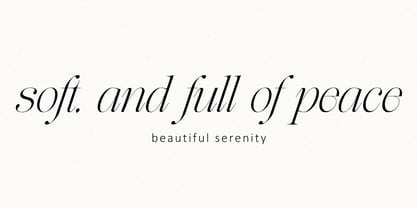 The Softly Serif Font Poster 2
