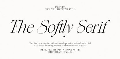 The Softly Serif Font Poster 1
