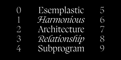 Silene Font Poster 4