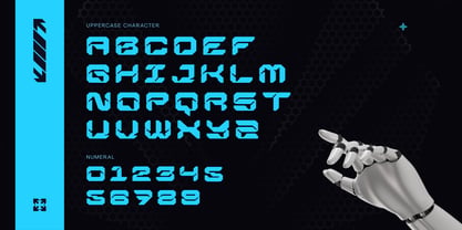 Nexokora Techno Font Poster 3