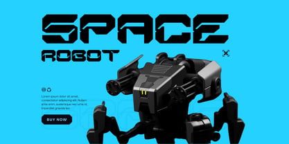 Nexokora Techno Font Poster 4