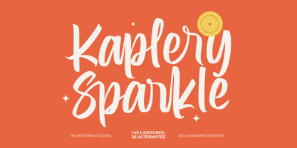 Kaplery Sparkle Font Poster 1