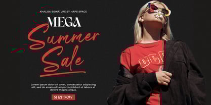 Khalisa Signature Font Poster 2