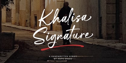 Khalisa Signature Font Poster 1